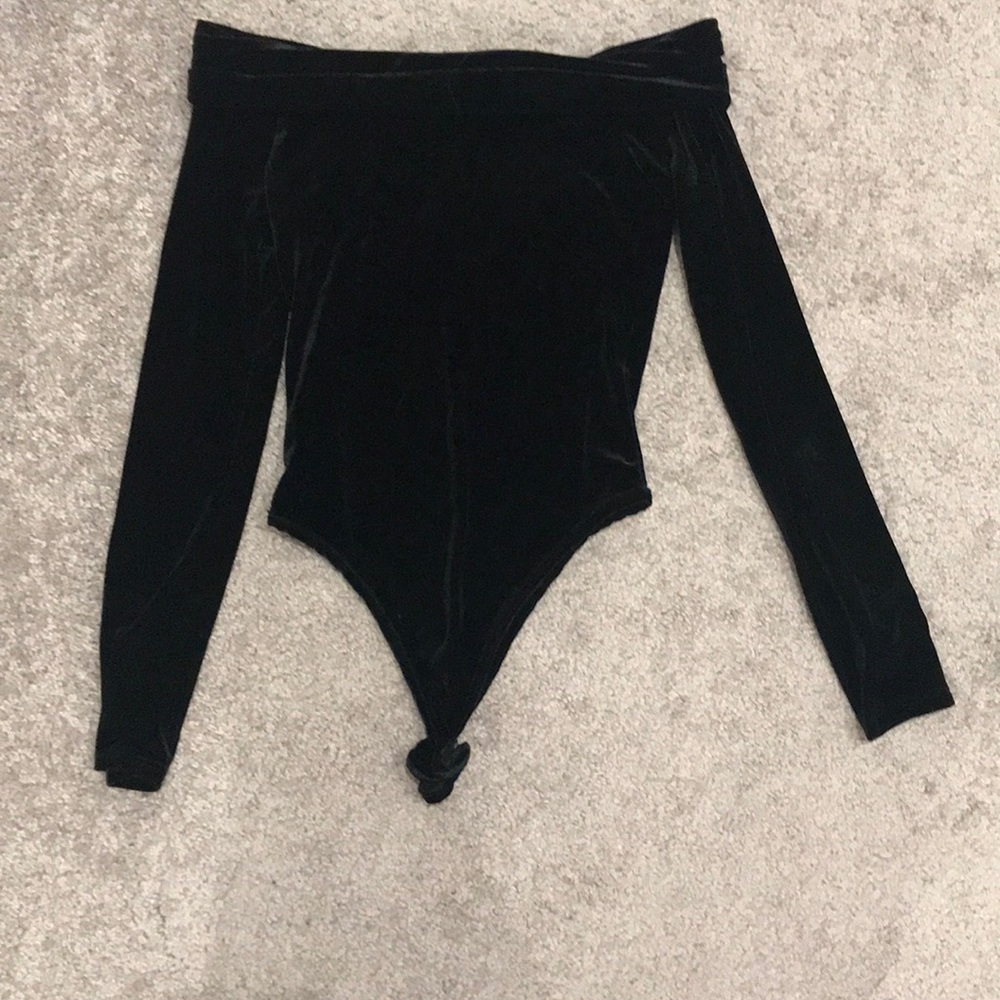 NAKED WARDROBE Off the shoulder black top